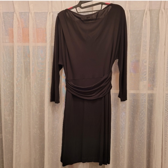 Theory Ivista Black Dress 3/4 Sleeves Size 8 NWT - Picture 4 of 14